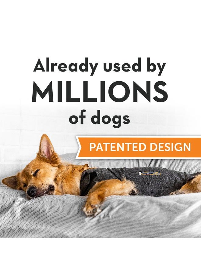 ThunderShirt جاكيت ثاندر شيرت الكلاسيكي للكلاب ضد القلق، رمادي فاتح، متوسط - Image 2